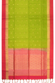 Green Handloom Kanjivaram Soft Silk Saree - Avishya