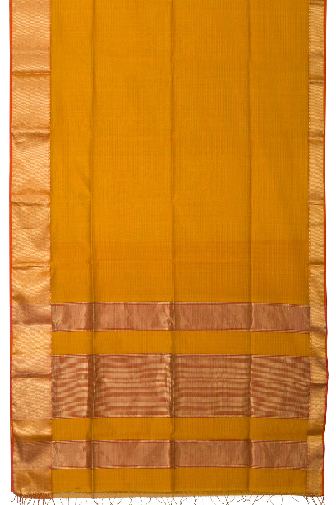 Yellow Handloom Maheswari Silk Cotton Saree - Avishya