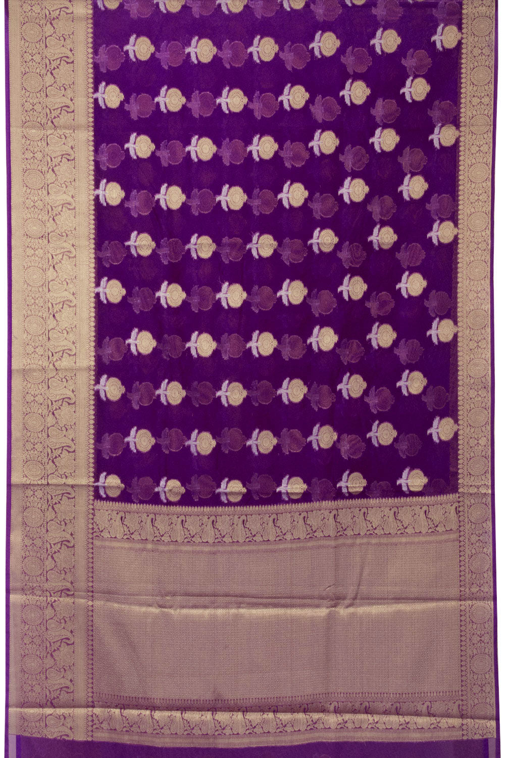Purple Banarasi Organza Saree - Avishya