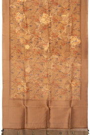 Golden Beige Tissue Organza Saree - Avishya