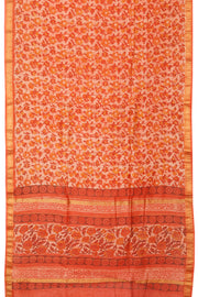 Orange Anokhi Hand Block Printed Saree - Avishya