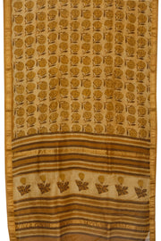 Brown Anokhi Hand Block Printed Saree - Avishya