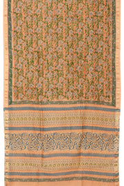 Peach Anokhi Hand Block Printed Saree - Avishya