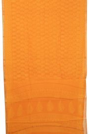 Orange Vanaspathi Hand block Printed Kota Cotton saree - Avishya