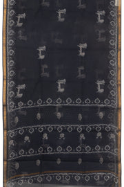 Navy Blue Vanaspathi Hand block Printed Kota Cotton saree - Avishya