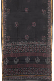 Blue Vanaspathi Hand block Printed Kota Cotton saree - Avishya