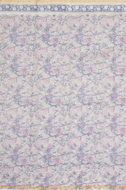 Blue Vanaspathi Printed Silk Cotton 3-Piece Salwar Suit Material   - Avishya