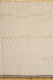 Beige Vanaspathi Printed Silk Cotton 3-Piece Salwar Suit Material  - Avishya