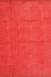 Red Vanaspathi Printed Silk Cotton 3-Piece Salwar Suit Material - Avishya