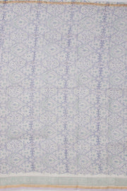 Beige Vanaspathi Printed Silk Cotton 3-Piece Salwar Suit Material - Avishya