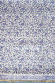  Off White Vanaspathi Printed Silk Cotton 3-Piece Salwar Suit Material - Avishya