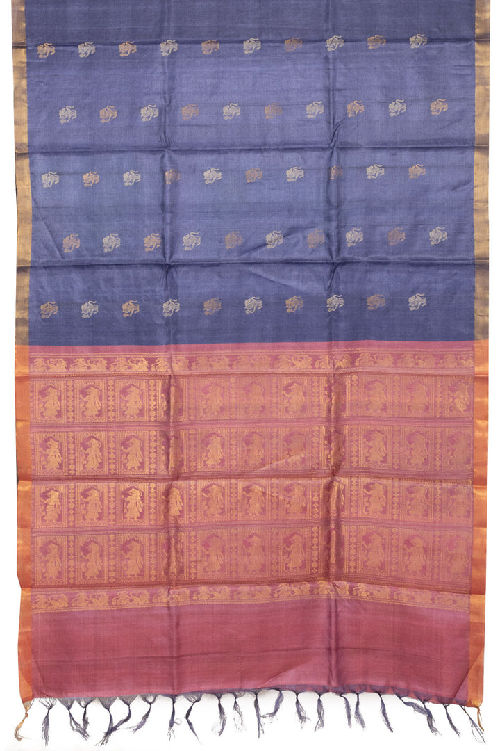 Blue Handloom Kosa silk saree - Avishya
