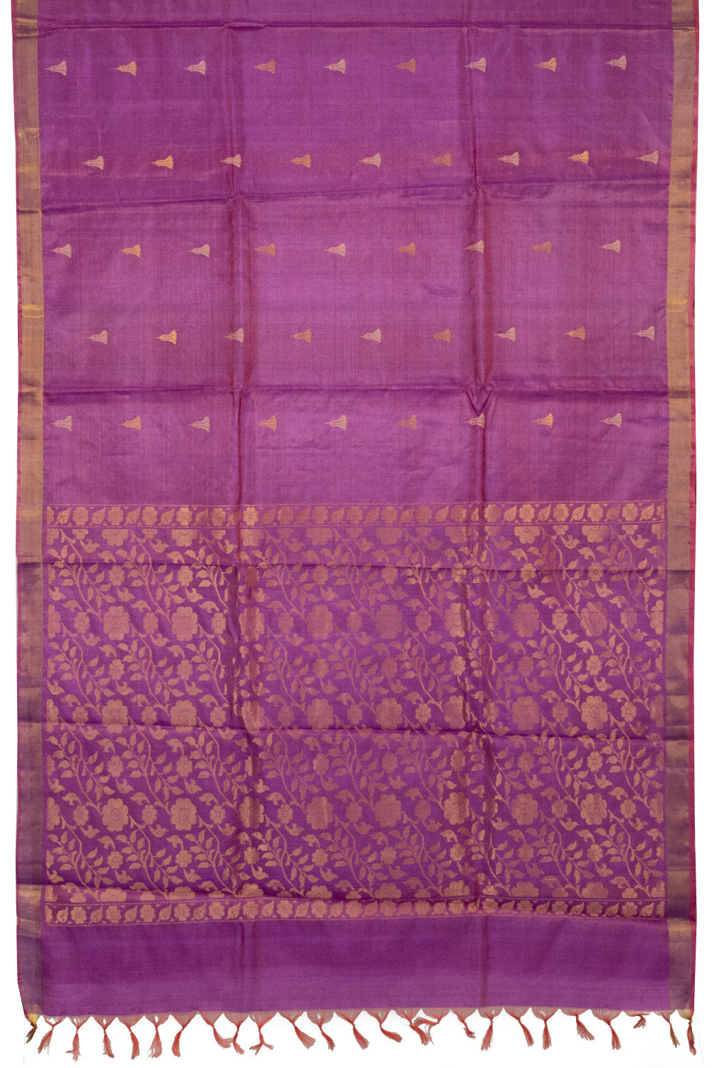 Purple Handloom Kosa silk saree - Avishya
