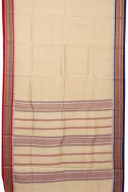 Beige Handloom Vidharbha Tussar silk saree - Avishya