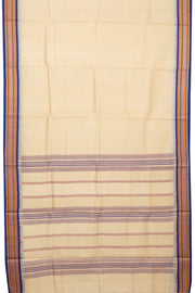 Beige Handloom Vidarbha Tussar silk saree - Avishya