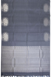 Lava Grey Handloom Kanjivaram silk saree - Avishya