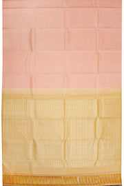 Peach Handloom Kanjivaram silk saree - Avishya