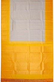 Cream Handloom Bridal Kanjivaram silk saree - Avishya