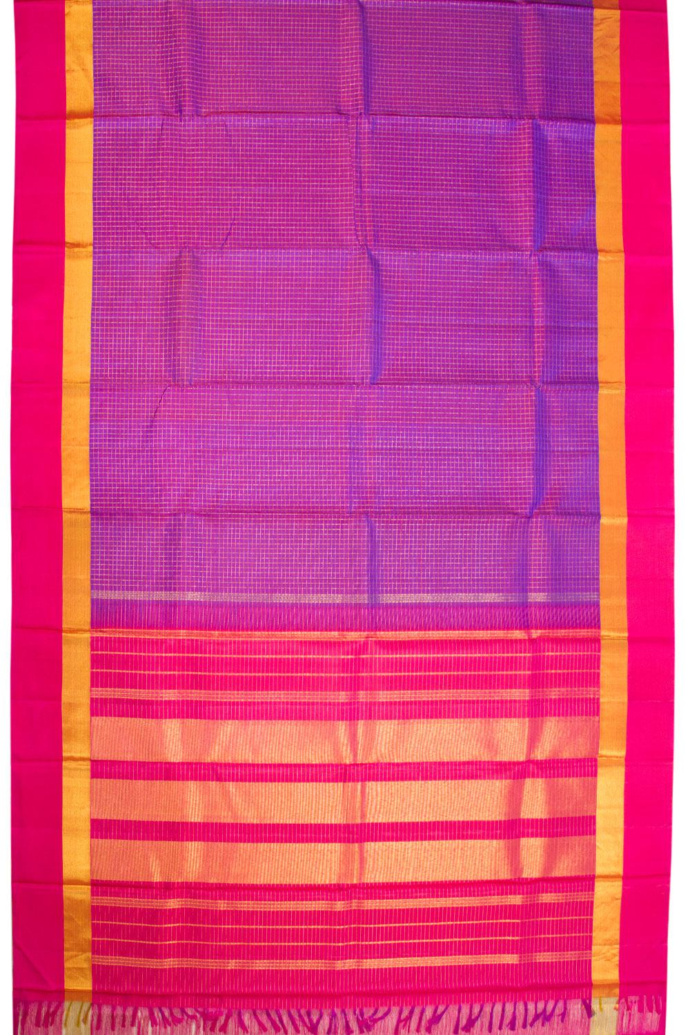 Purple Handloom Kanjivaram silk saree - Avishya