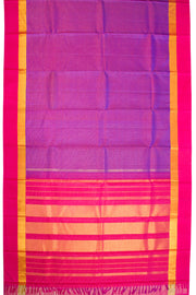 Purple Handloom Kanjivaram silk saree - Avishya