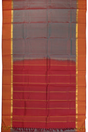 Graphite Grey Handloom Kanjivaram silk saree - Avishya