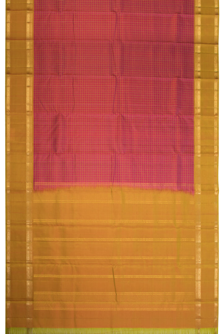 Maroon Handloom Kanjivaram silk saree - Avishya