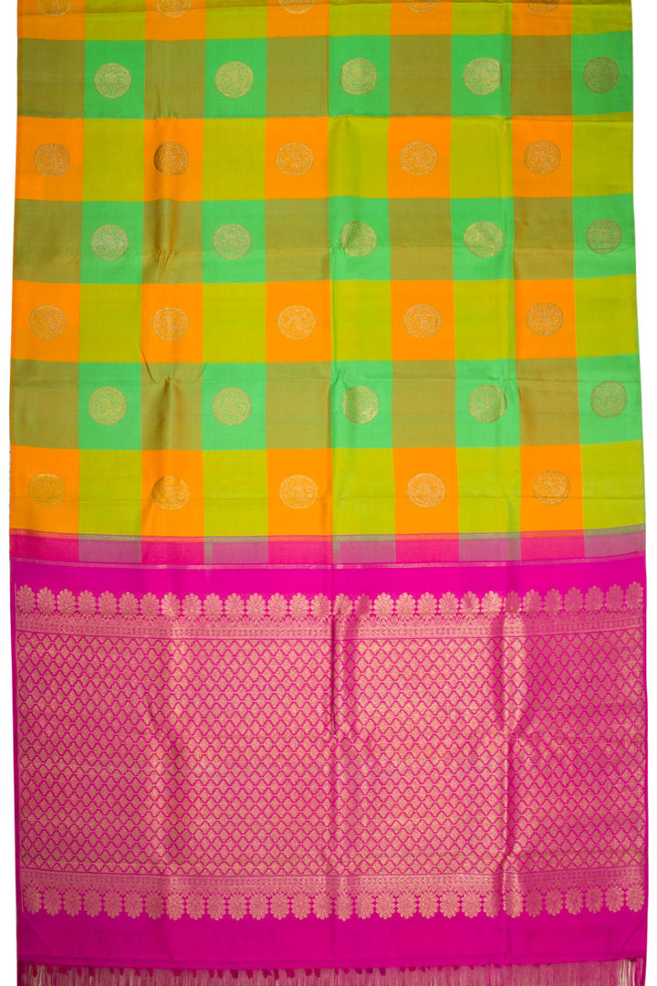 Multicolor Handloom Kanjivaram silk saree - Avishya