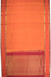 Neon Orange Kanjivaram Silk Saree - Avishya