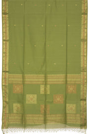Green Bengal Cotton Saree - Avishya