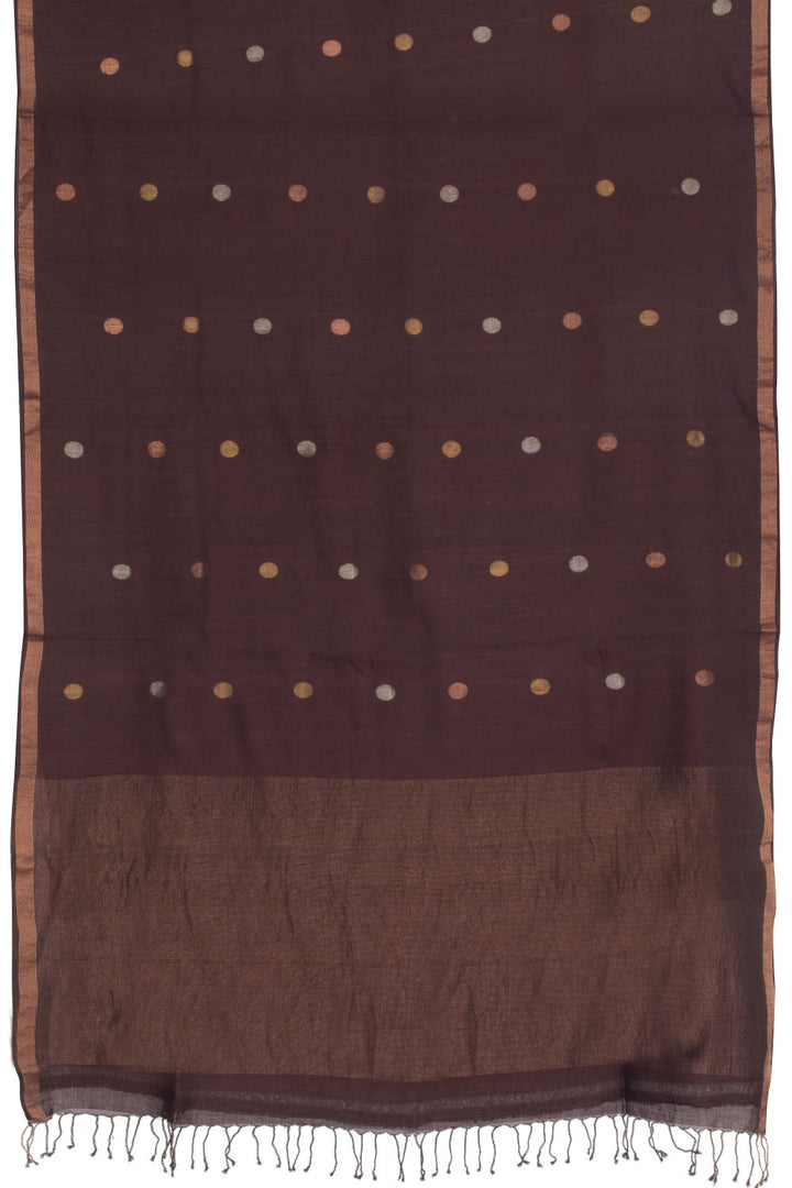 Brown Bengal Cotton Saree - Avishya