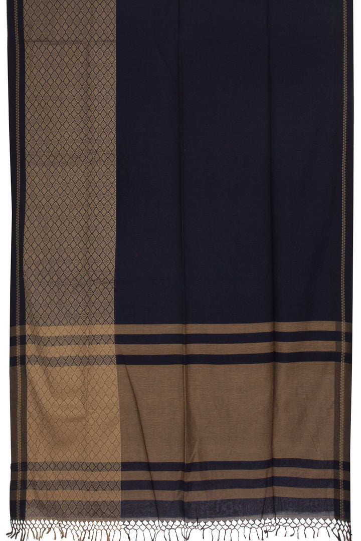 Black Bengal Cotton Saree - Avishya