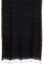 Black Bengal Cotton Saree - Avishya