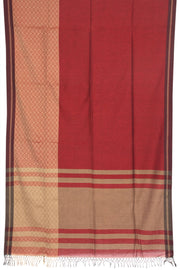 Red Bengal Cotton Saree - Avishya