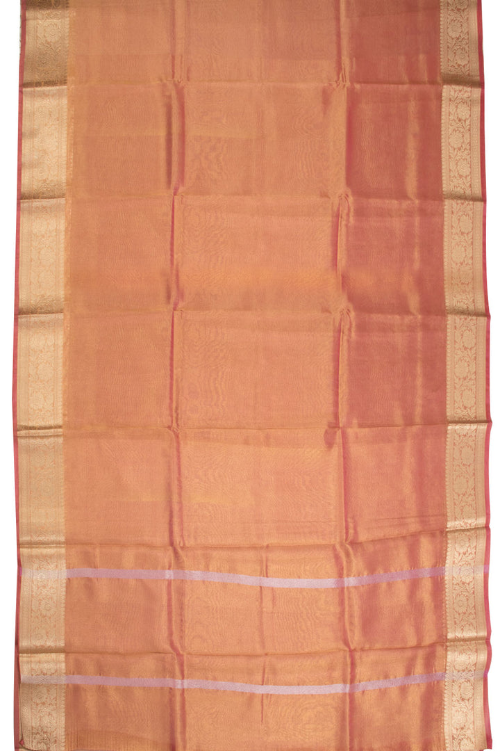 Brown Handloom Banarasi Organza Tissue Ghat Saree - Avishya