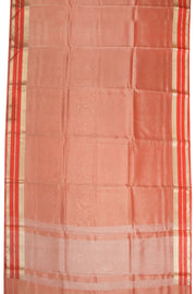 Dual Tone Peach Banarasi Tissue Organza Saree - Avishya