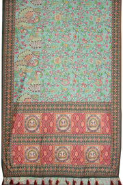 Printed Malai Cotton Kalamkari Saree - Avishya