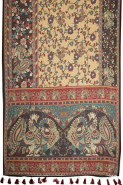 Printed Malai Cotton Kalamkari Saree - Avishya