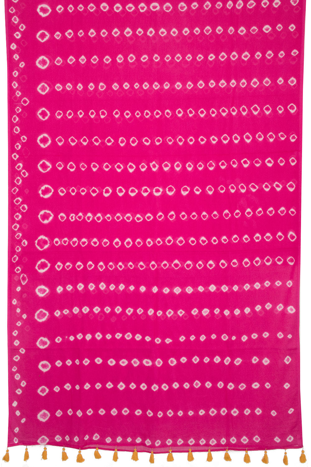 Pink Shibori Printed Mulmul Cotton Saree - Avishya