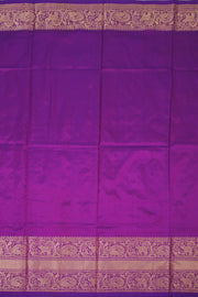 Blue Ikat Pattu Pavadai Material  - Avishya