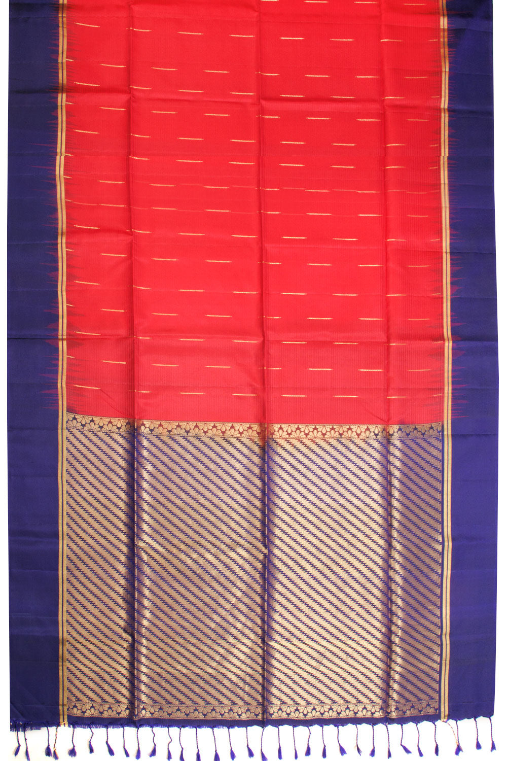 Red Kanjivaram Soft Silk Saree - Avishya