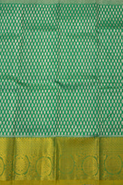 Green Kanjivaram Pattu Pavadai Material -Avishya
