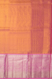 Brown Kanjivaram Pattu Pavadai Material - Avishya