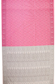 Pink Handloom Himroo Silk Cotton Saree - Avishya
