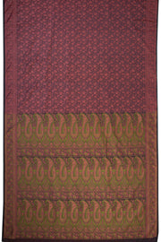 Brown Handloom Himroo Silk Saree - Avishya
