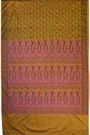 Mustard Handloom Himroo Silk Saree - Avishya