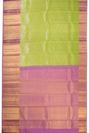 Pure Tissue Silk Bridal Jacquard Korvai Kanjivaram Saree - Avishya
