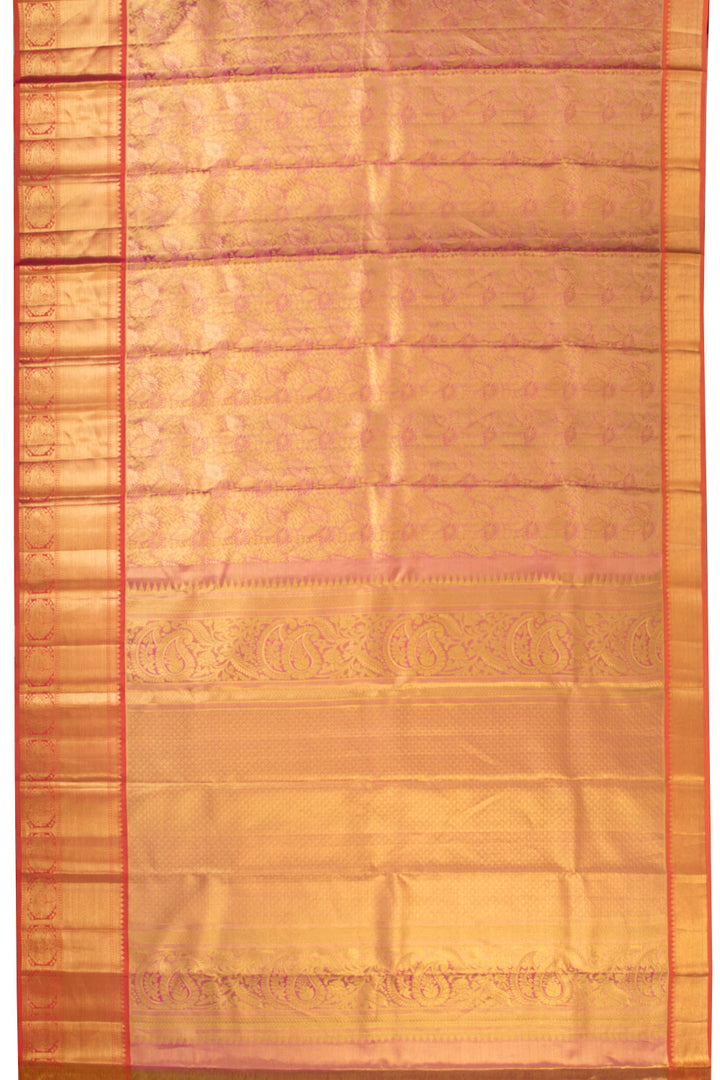Pure Tissue Silk Bridal Jacquard Korvai Kanjivaram Saree - Avishya