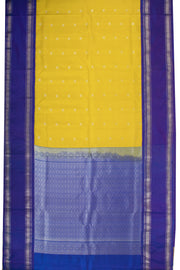 Yellow Handloom Gadwal Kuttu Silk Saree - Avishya