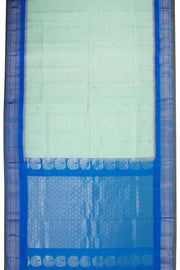 Teal Green Handloom Gadwal Kuttu Silk Saree - Avishya