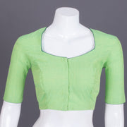 Green Embroidered Mangalgiri Cotton Blouse - Avishya